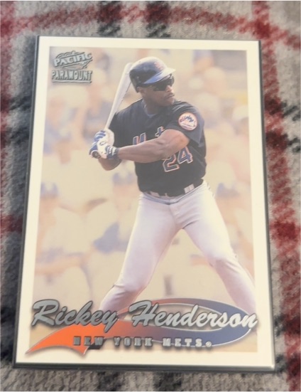 1999 Pacific Paramount #150 Rickey Henderson — front