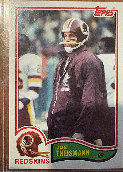 1982 Topps #521 Joe Theismann — front