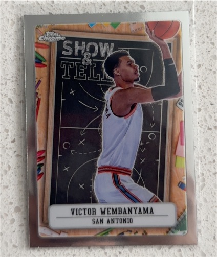 2024-25 Topps Chrome Show & Tell #ST-9 Victor Wembanyama — front