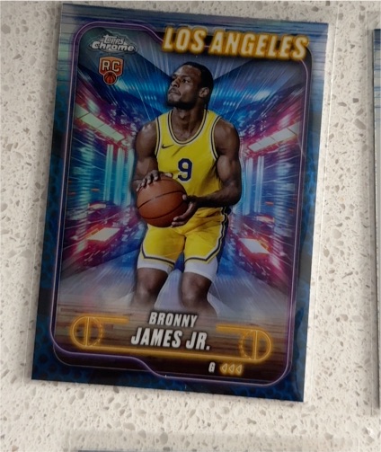2024-25 Topps Chrome #149 Bronny James Jr. — front