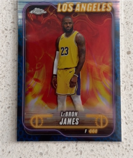 2024-25 Topps Chrome #22 LeBron James — front