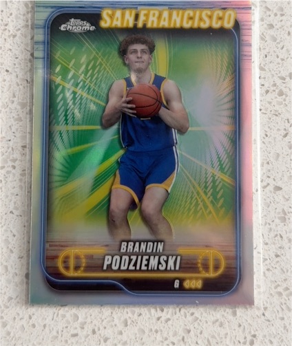 2024-25 Topps Chrome #7 Brandin Podziemski — front