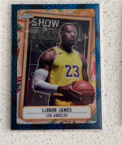 2024-25 Topps Chrome #ST-6 LeBron James Show and Tell — front