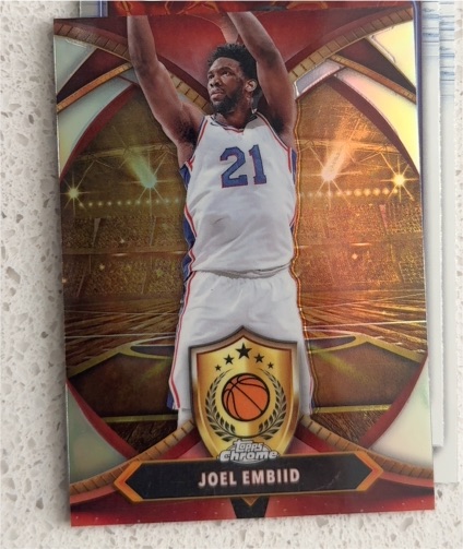 2024-25 Topps Chrome Ball of Duty #BOD-6 Joel Embiid — front