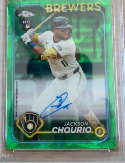 2024 Topps Chrome #161 Jackson Chourio — front