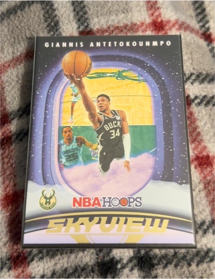 2023-24 Panini NBA Hoops Skyview #16 Giannis Antetokounmpo — front