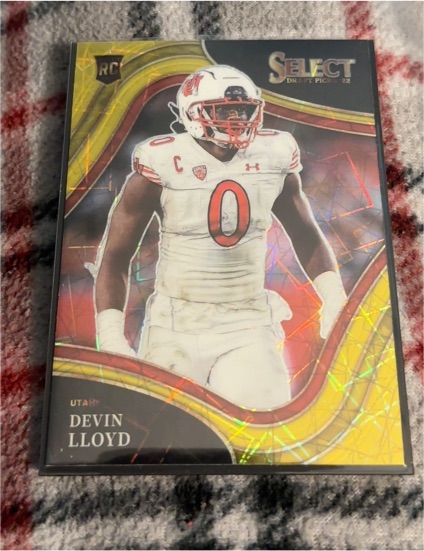 2022 Panini Select Draft Picks Field Level #199 Devin Lloyd — front