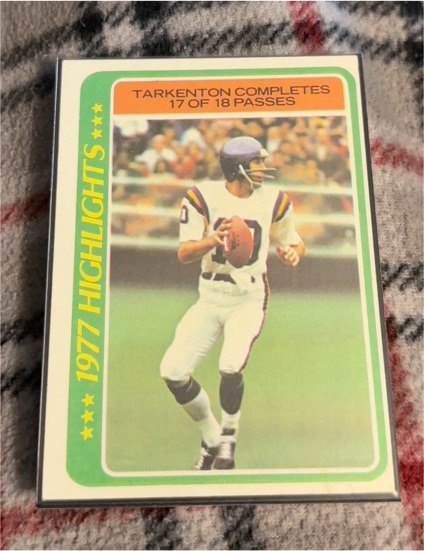 1978 Topps #5 Fran Tarkenton 1977 Highlights — front