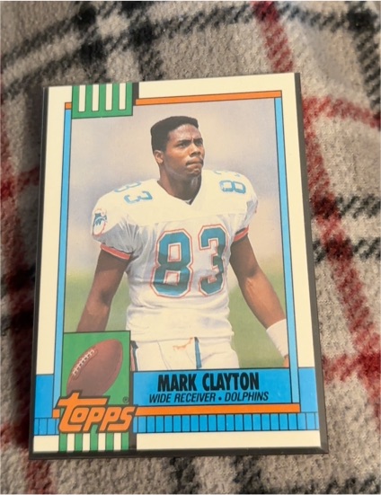 1990 Topps #328 Mark Clayton — front