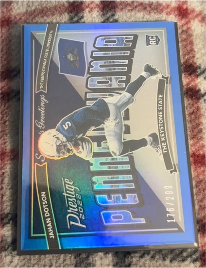 2022 Panini Prestige Seasons Greetings #SG-12 Jahan Dotson — front