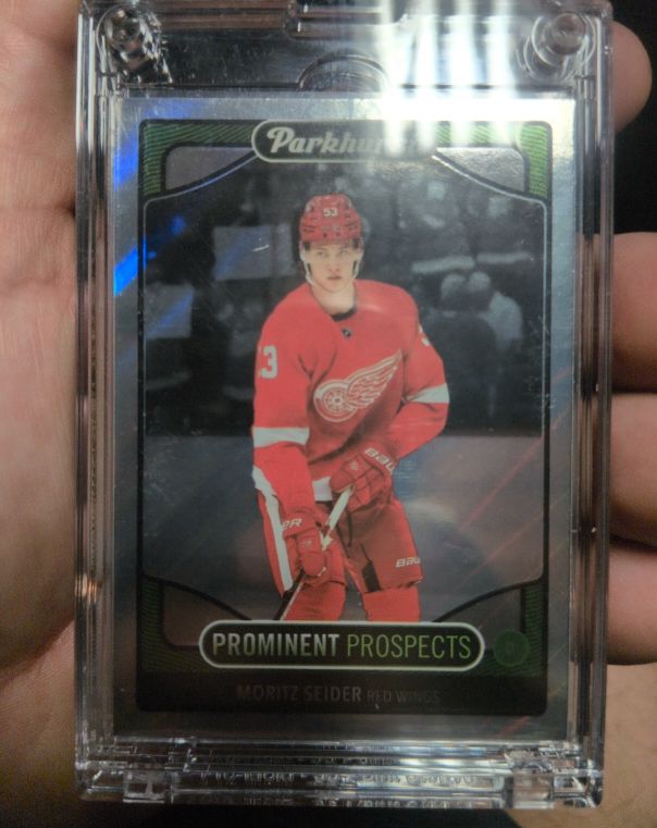 2021-22 Upper Deck Parkhurst Prominent Prospects #PP14 Moritz Seider — front