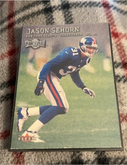 2000 Fleer Metal #31 Jason Sehorn — front
