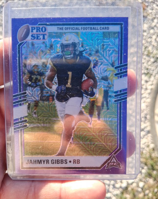 2022 Pro Set Jahmyr Gibbs Rookie Card — front