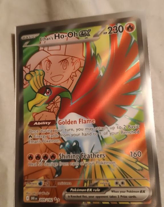 2025 Pokemon TCG SV10: Destined Rivals #209 Ethan's Ho-Oh EX — front