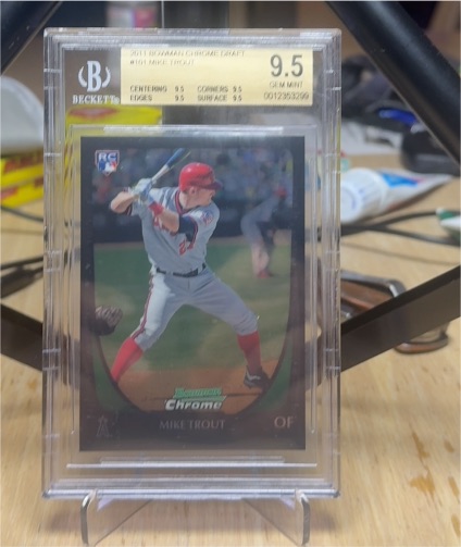2011 Bowman Chrome Draft #101 Mike Trout Rookie RC — front