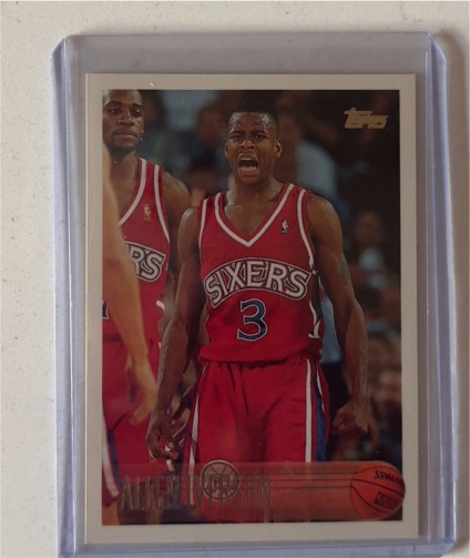 1996-97 Topps #171 Allen Iverson Rookie Card — front