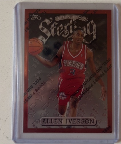 1996-97 Topps Finest Sterling #240 Allen Iverson — front