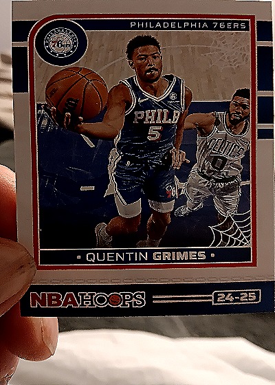 2024-25 Panini NBA Hoops Haunted Hoops #179 Quentin Grimes — front