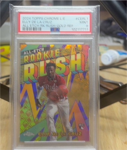 2024 Topps Chrome #CERR-1 Elly De La Cruz All Etch Rookie Rush Gold Ref — front