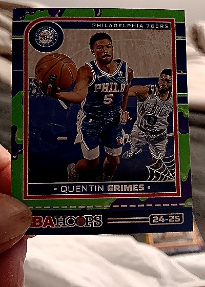 2024-25 Panini NBA Hoops Haunted Hoops #24 Quentin Grimes — front
