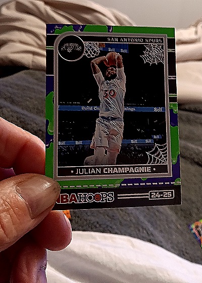 2024-25 Panini NBA Hoops Haunted Hoops #24-25 Julian Champagnie — front