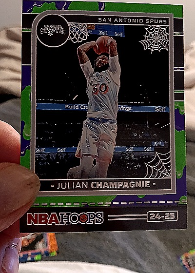 2024-25 Panini NBA Hoops Haunted Hoops #188 Julian Champagnie — front