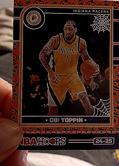 2024-25 Panini NBA Hoops Haunted Hoops #212 Obi Toppin — front