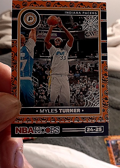 2024-25 Panini NBA Hoops Haunted Hoops #24-25 Myles Turner — front