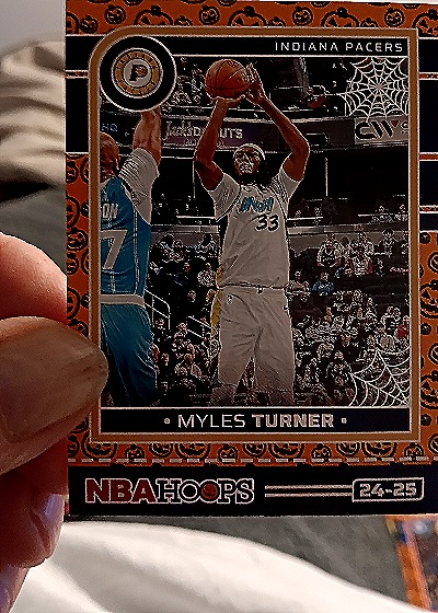 2024-25 Panini NBA Hoops Haunted Hoops #5 Myles Turner — front