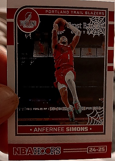 2024-25 Panini Haunted Hoops #45 Anfernee Simons — front