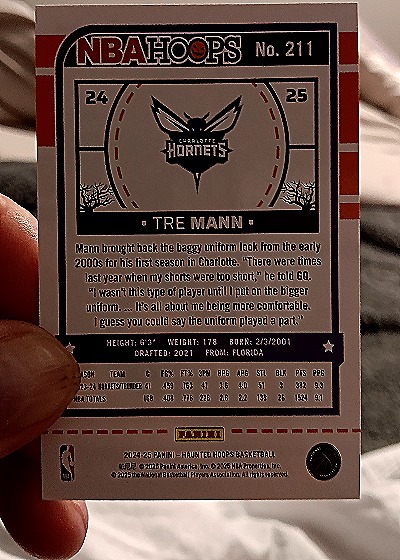 2024-25 Panini Haunted Hoops #211 Tre Mann — back