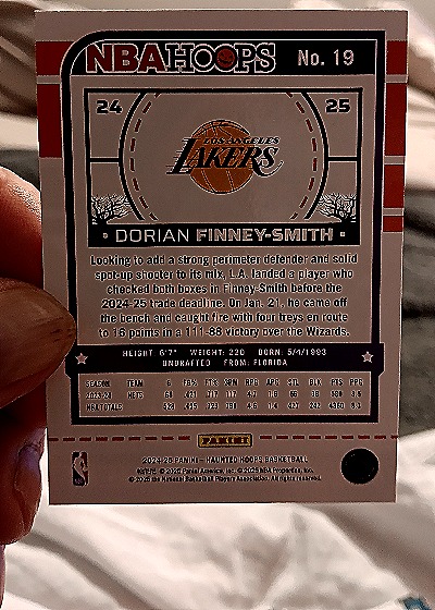 2024-25 Panini NBA Haunted Hoops #19 Dorian Finney-Smith — back
