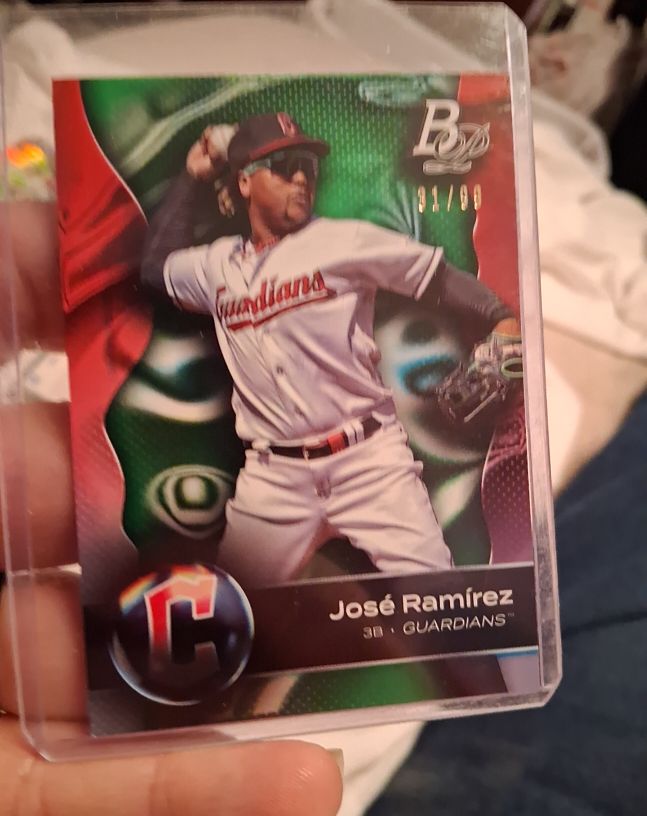 2023 Bowman Platinum #95 José Ramírez — front