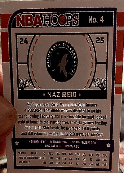 2023-24 Panini NBA Hoops #4 Naz Reid — back
