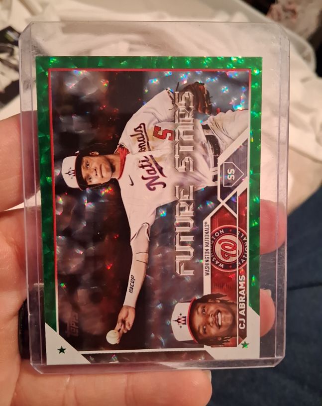 2023 Topps #35 CJ Abrams Future Stars Washington Nationals — front