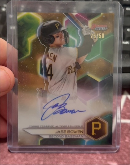 2023 Bowman's Best #B23-JBOW Jase Bowen — front