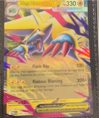 2025 Pokémon Mega Evolution #50 Mega Manectric EX — front