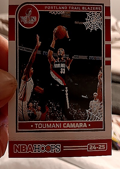 2024-25 Panini Hoops Haunted Hoops #207 Toumani Camara — front