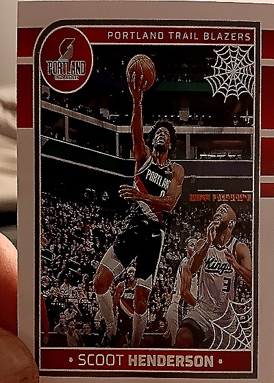 2024-25 Panini NBA Hoops Haunted Hoops #205 Scoot Henderson — front