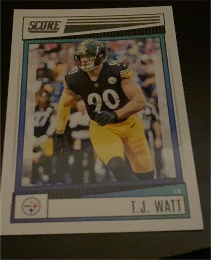 2022 Panini Score #216 T.J. Watt — front