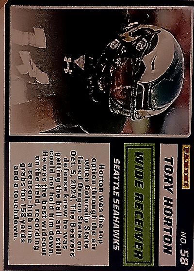 2025 Panini Score-A-Treat #58 Tory Horton — back