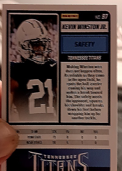 2025 Score #97 Kevin Winston Jr. — back