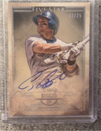 2016 Topps Five Star #FSA-CB Craig Biggio — front