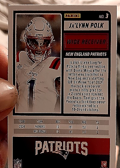 2025 Panini Score-A-Treat #3 Ja'Lynn Polk — back
