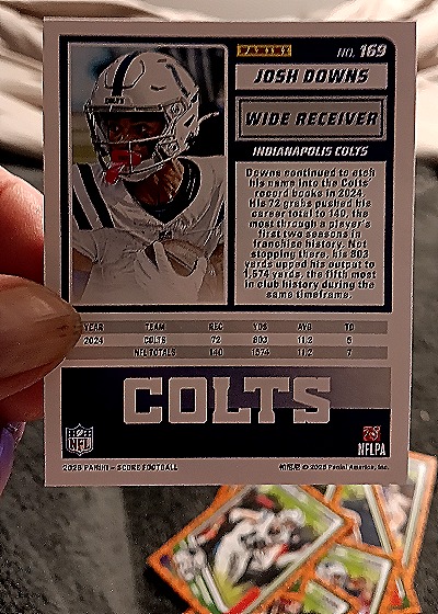 2024 Panini Score #169 Josh Downs — back