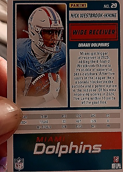2025 Panini Score-A-Treat #29 Nick Westbrook-Ikhine — back