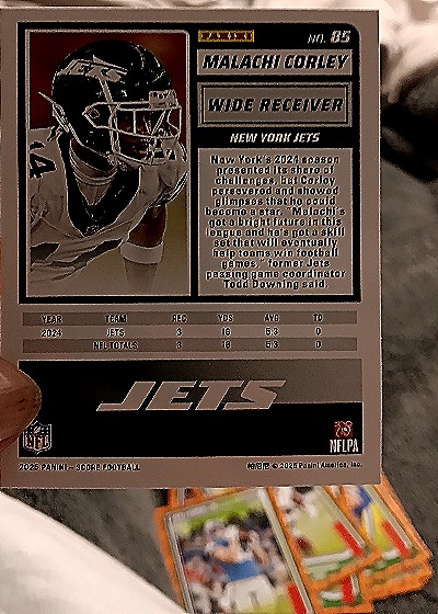 2025 Panini Score-A-Treat #85 Malachi Corley — back