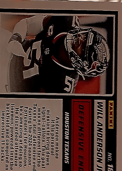 2025 Score A Treat #118 Will Anderson Jr. — back