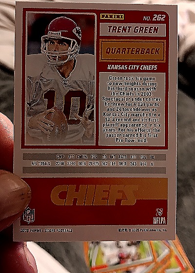 2025 Panini Score-A-Treat #262 Trent Green — back