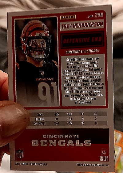 2025 Score-A-Treat #290 Trey Hendrickson — back